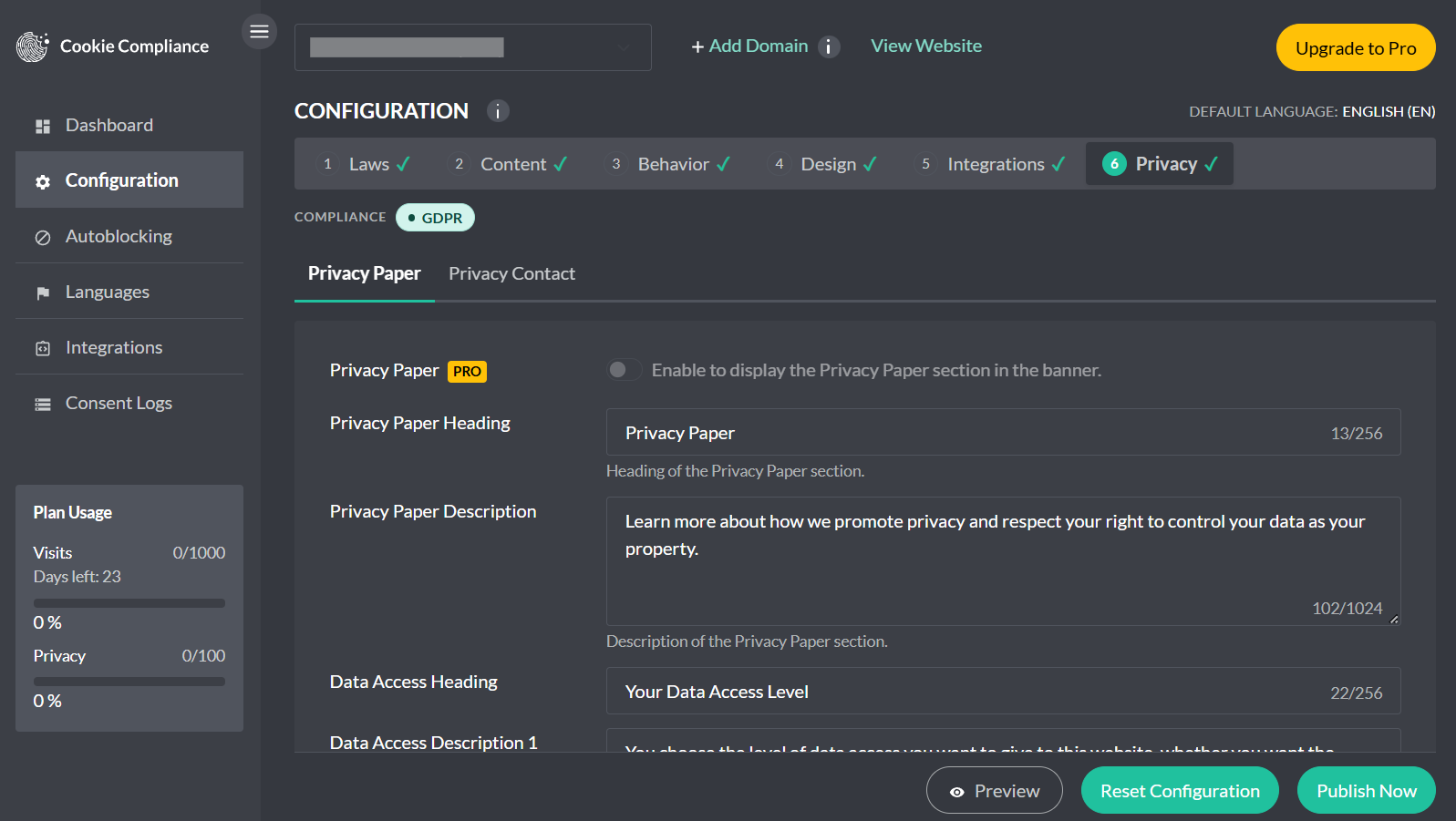 Cookie Compliance - Privacy Paper